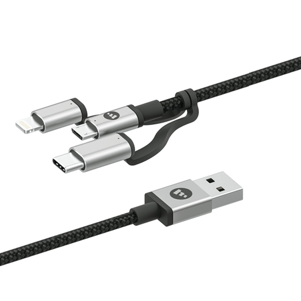 کابل تبدیل USB به USB-C/microUSB/لایتنینگ موفی مدل MP-01 طول 1 متر
