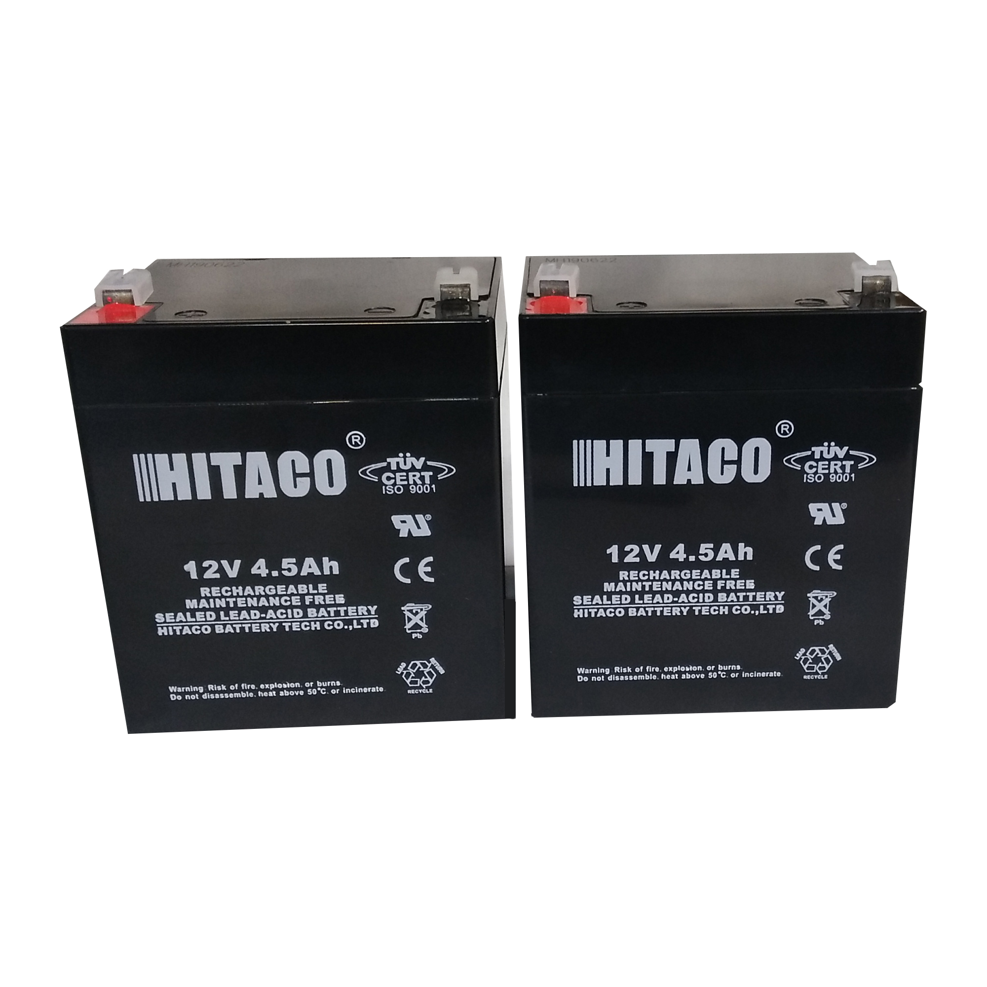 باتری یو پی اس 12 ولت 4.5 آمپر ساعت هیتاکو مدل H1245 بسته 2 عددی