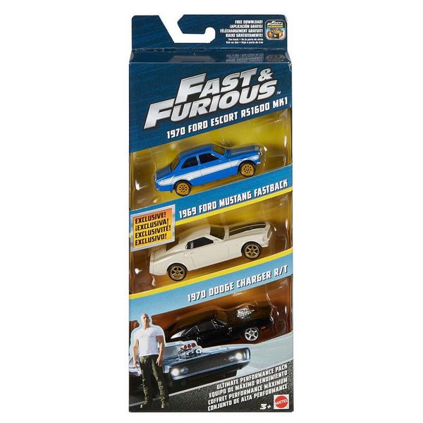 ماشین بازی متل مدل Fast-Furious کد FCG01-03 بسته 3 عددی
