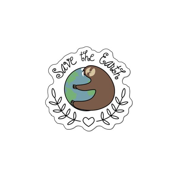 استیکر لپ تاپ طرح Save the earthکد ۰۲۰۱