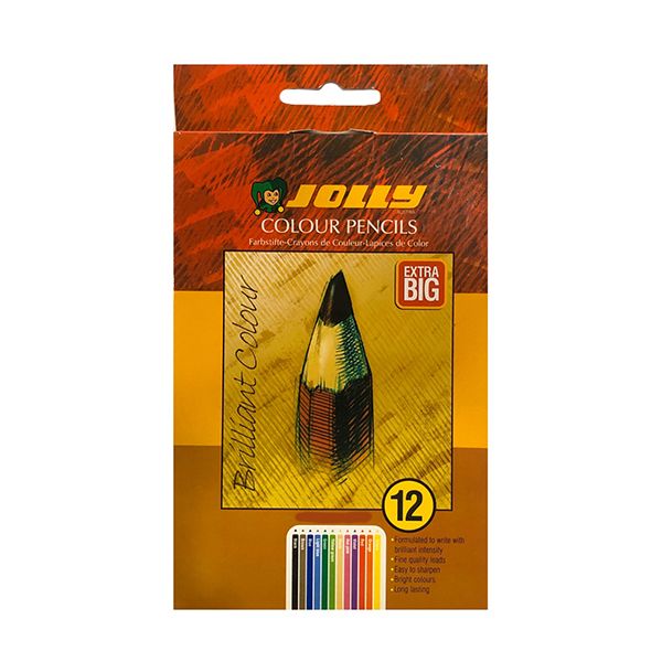 مداد رنگی 12 رنگ جولی مدل extra big
