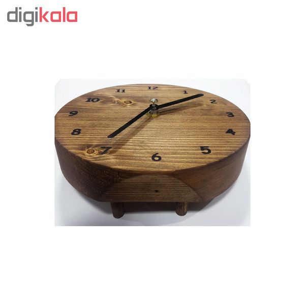 ساعت رومیزی چوبی کوارتز مدل Artin 05