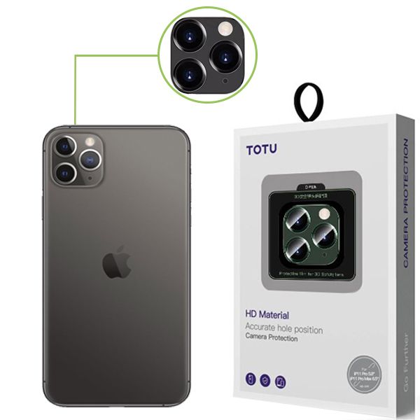 محافظ لنز دوربین توتو مدل AR049 مناسب برای گوشی موبایل اپل iPhone 11 Pro Max / iPhone 11 Pro