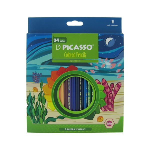 مداد رنگی 24 رنگ پیکاسو مدل aqua water 