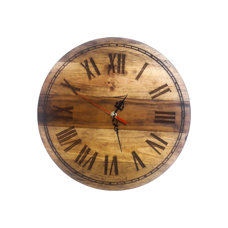 ساعت دیواری چوبی کوارتز مدل HIZOM