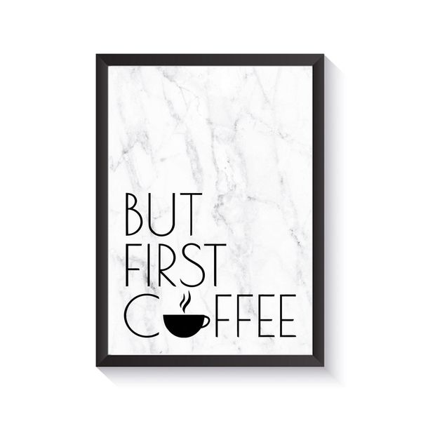 تابلو وینا مدل But first coffee