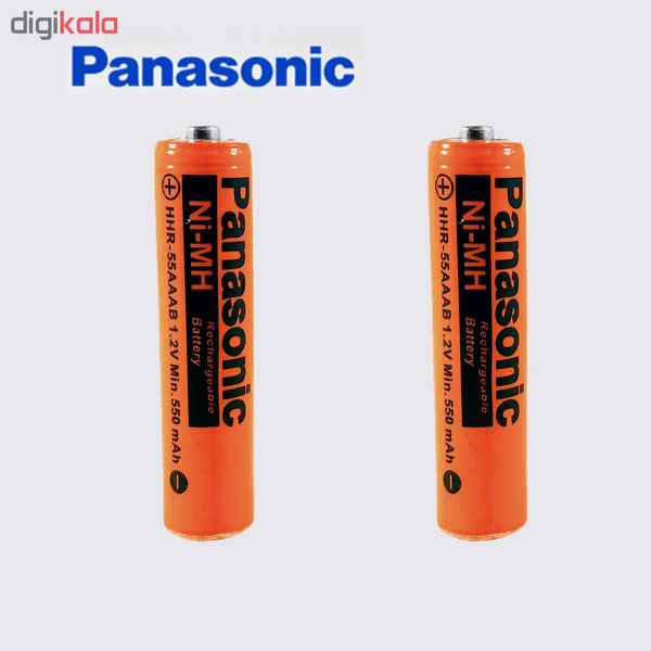 باتری نیم قلمی قابل شارژ پاناسونیک مدل HHR-550 بسته 2 عددی