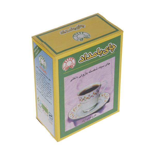 چای سیاه شکسته باروتی ایرانی بامداد مقدار 400 گرم