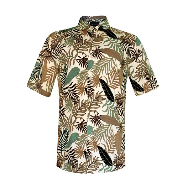 پیراهن آستین کوتاه مردانه مدل هاوایی کد SA-SO-NAB