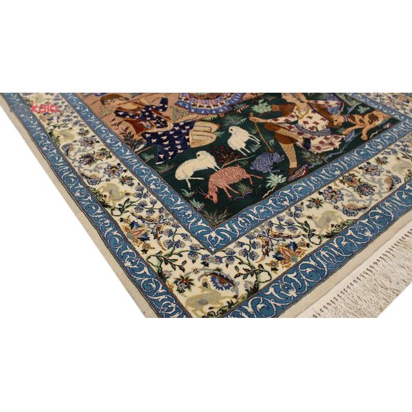 فرش دستبافت دو متری اصفهان ضیائی کد 1105799
