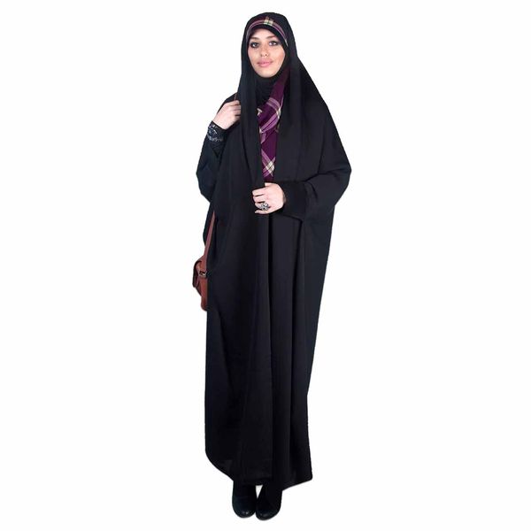چادر دانشجویی مچ دار ابریشم (کد 7001) حجاب آراسته سایز XL