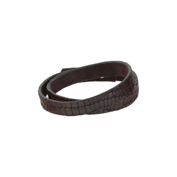 دستبند چرم مردانه - ماکو دیزاین سایز 46 cm