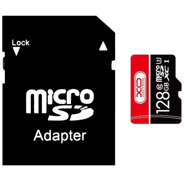 کارت حافظه microSDXC ایکس او مدل SPEED FLASH کلاس 10 استاندارد UHS-I U3 سرعت 90MBps ظرفیت 128 گیگابایت به همراه آداپتور SD