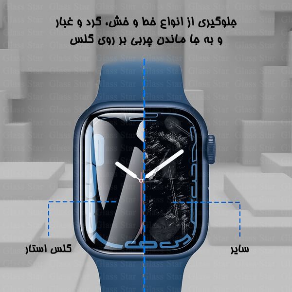  محافظ صفحه نمایش گلس استار مدل PMMW مناسب برای ساعت هوشمند شیائومی Mibro Air