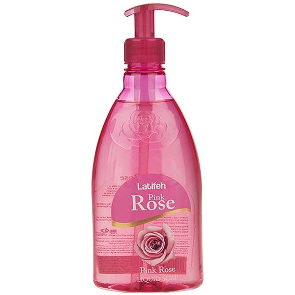 مایع دستشویی لطیفه مدل Pink Rose وزن 400 گرم