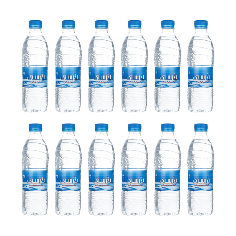 آب آشامیدنی تصفیه شده پارسی مقدار 0.5 لیتر بسته 12 عددی