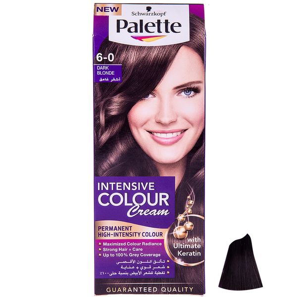 کیت رنگ مو پلت سری Intensive Colour Cream مدل بلوند تیره شماره 0-6