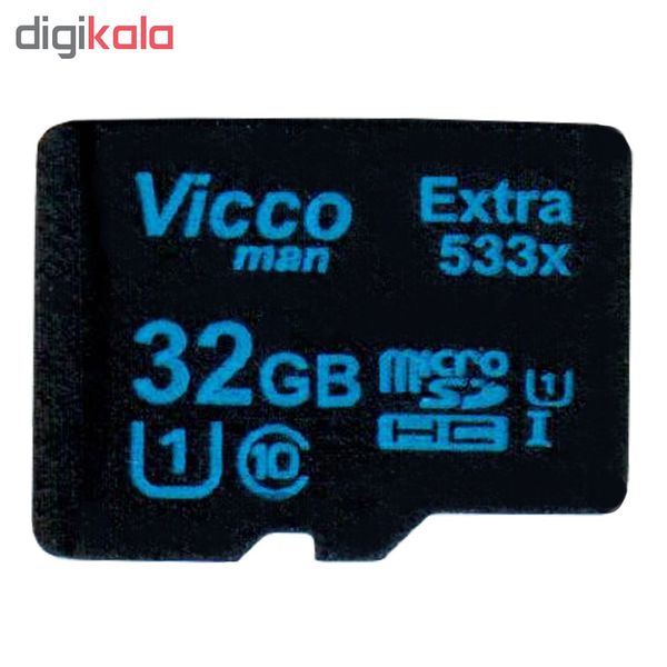 کارت حافظه microSDHC ویکومن مدل Extre 533X کلاس 10 استاندارد UHS-I U1 سرعت80MBps ظرفیت 32 گیگابایت 