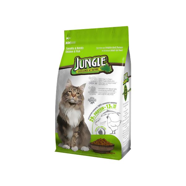 غذا خشک گربه جانگل مدل Chf01 وزن 1.5 کیلوگرم