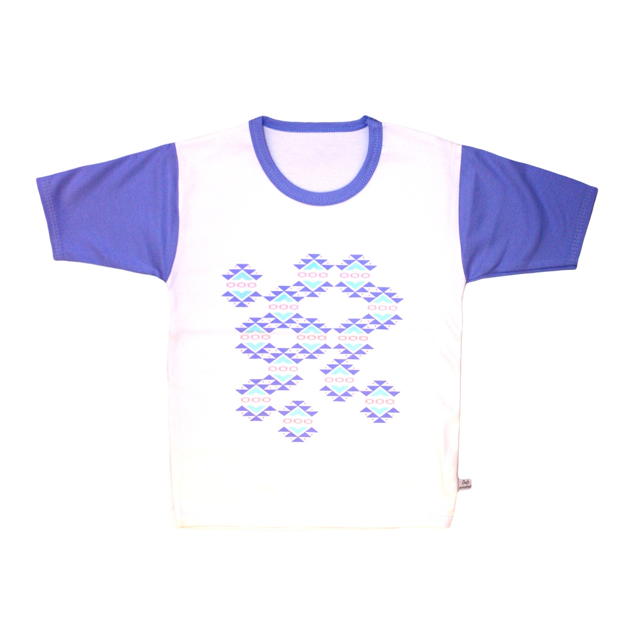تی شرت نوزادی به آوران طرح هندسی کد 0