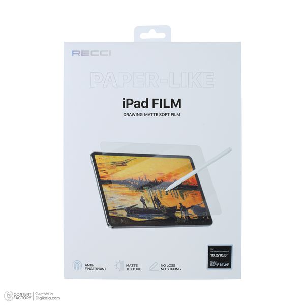 محافظ صفحه نمایش رسی مدل RSP-P16WF مناسب برای تبلت اپل iPad Pro / Air 10.5 / iPad 10.2