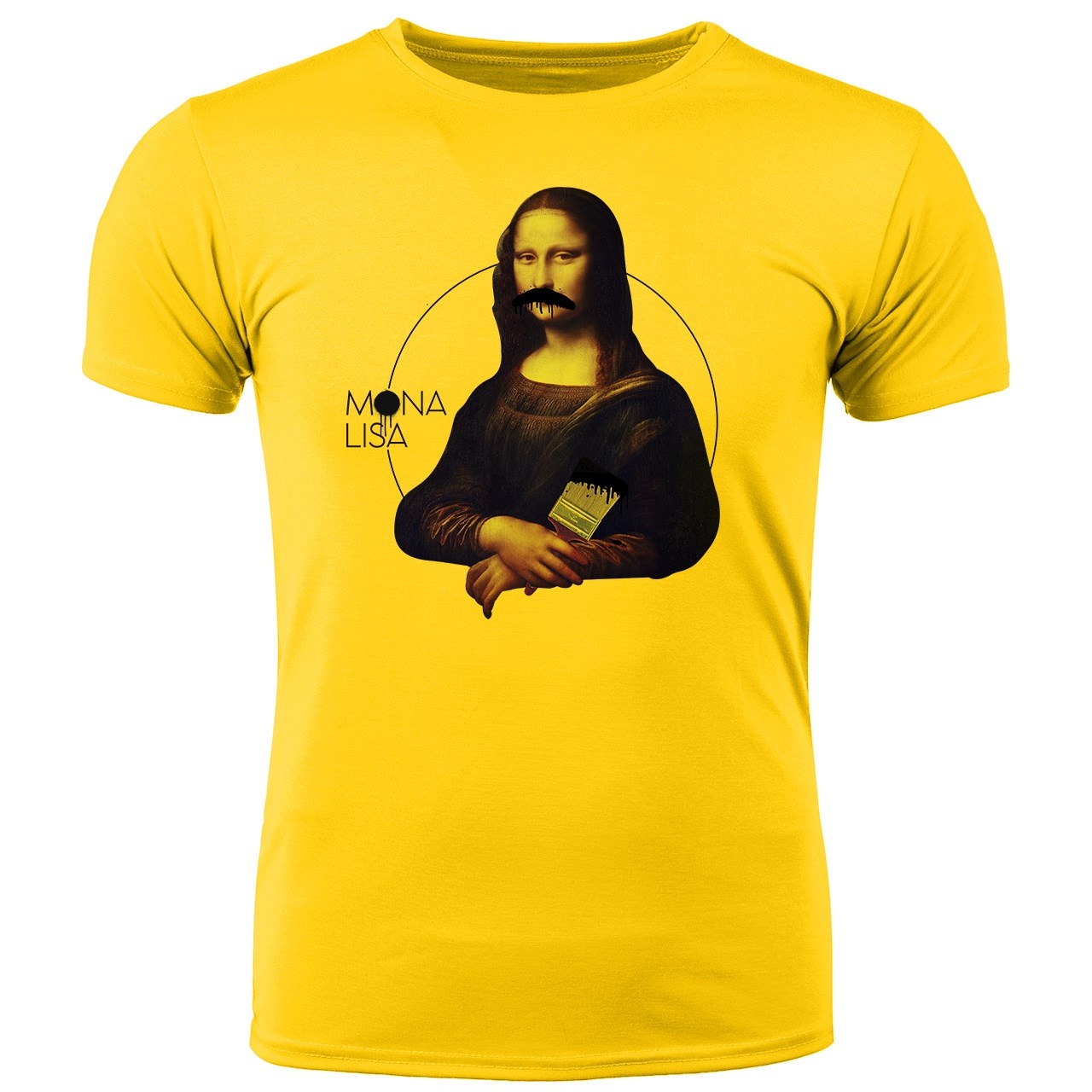 تی شرت مردانه گالری واو - طرح مونا سبیلیزا کد CT60001