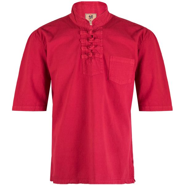 پیراهن مردانه چترفیروزه مدل چهارگره آستین کوتاه کد 15