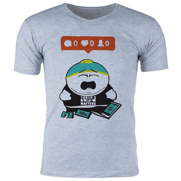 تی شرت ملانژ مردانه گالری واو طرح South Park، Eric Cartman کد CT80218