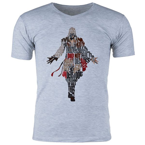 تی شرت ملانژ مردانه گالری واو طرح Assassin s Creed، Ezio I کد CT80214