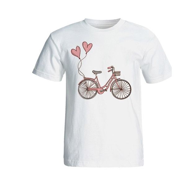 تی شرت آستین کوتاه زنانه شین دیزاین طرح دوچرخه کد 4457