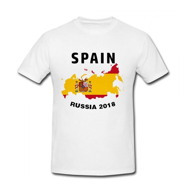 تی‌شرت مردانه متین اسپرت مدل جام جهانی-پرچم اسپانیا