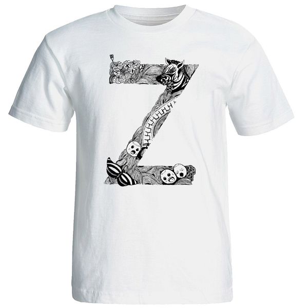 تی شرت آستین کوتاه مردانه شین دیزاین طرح حروف اول اسم Z کد 4560