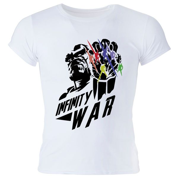 تی شرت زنانه گالری واو طرح Superhero Infinity War کد CT20251