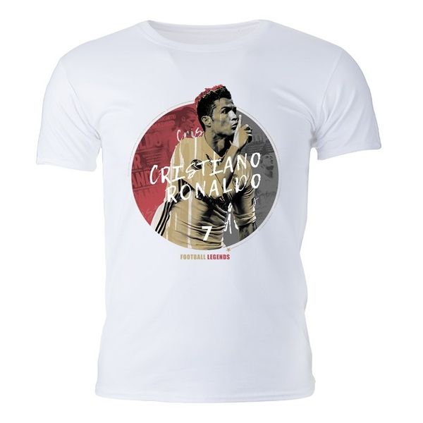 تی شرت مردانه گالری واو طرح football legends-Cristiano Ronaldo کد CT10007
