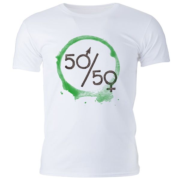 تی شرت مردانه گالری واو طرح پنجاه پنجاه کدCT80304