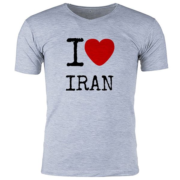 تی شرت ملانژ گالری واو طرح ایران کد CT80115