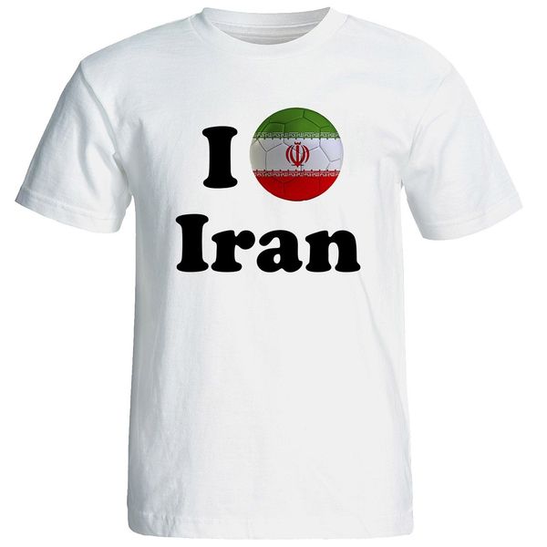 تی شرت آستین کوتاه مردانه شین دیزاین طرح تیم ملی ای لاو ایران کد 4584