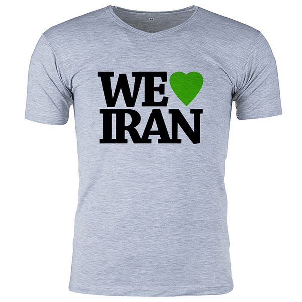 تی شرت ملانژ گالری واو طرح ایران کد CT80116
