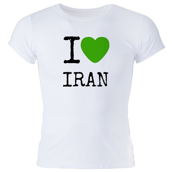تی شرت زنانه گالری واو طرح ایران کد CT20117