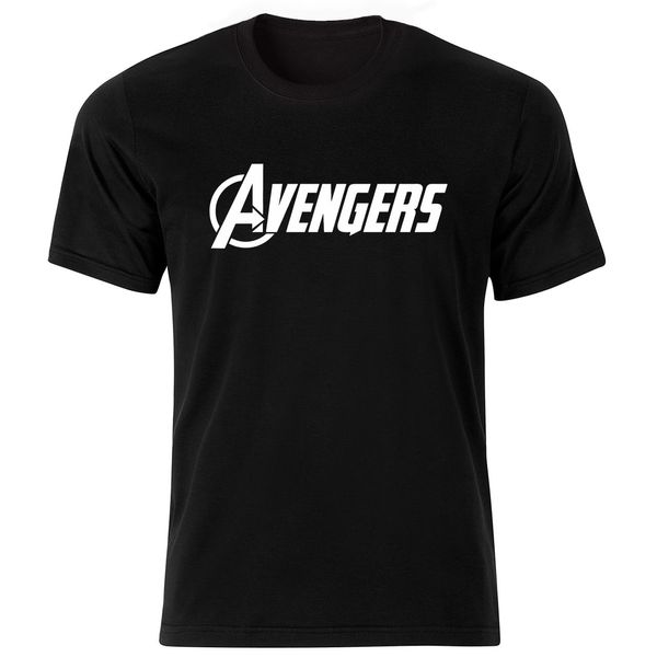 تیشرت آستین کوتاه مردانه بلک اند وایت طرح Avengers کد BW6069