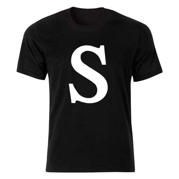 تی شرت آستین کوتاه مردانه شین دیزاین طرح S کد 4715 BW