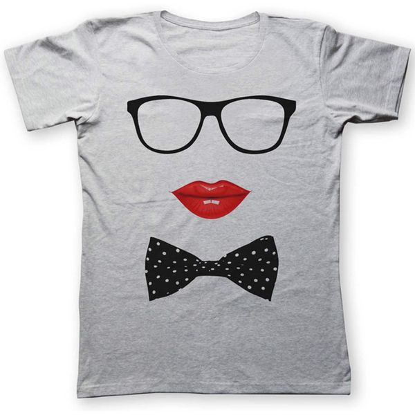 تی شرت به رسم طرح عینک و پاپیون کد 460