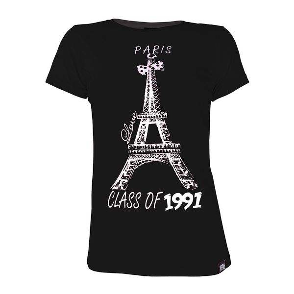 تی شرت زنانه 1991 اس دبلیو مدل Eiffel lack