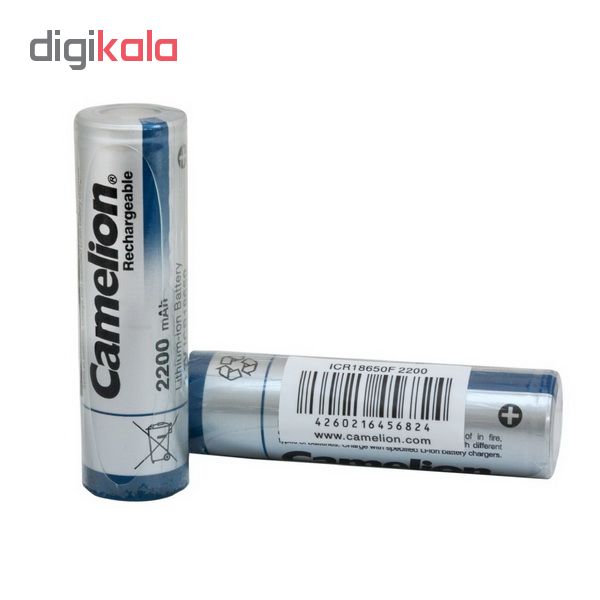 باتری لیتیوم-یون قابل شارژ کملیون کد ICR-18650 ظرفیت 2200 میلی آمپرساعت