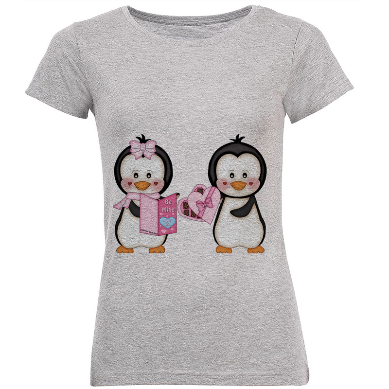 تی شرت زنانه طرح پنگوئن کد B169