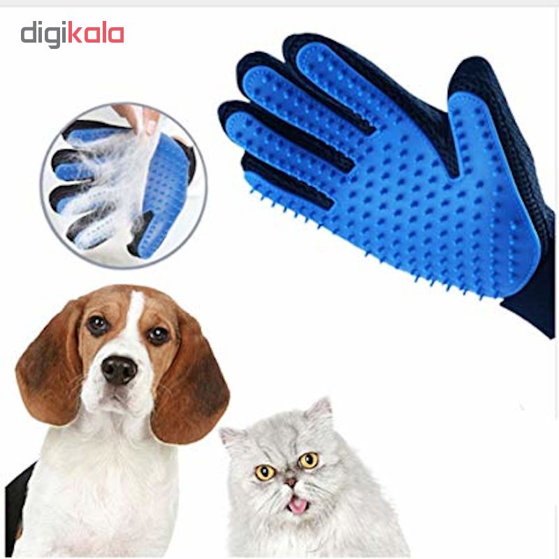دستکش ماساژ و جمع کننده موی سگ و گربه کد BGFT