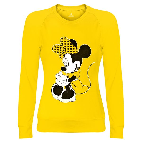 سویشرت زنانه ‏ساروک مدل‏ ‏Minnie Mouse‏ ‏رنگ زرد