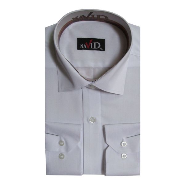 پیراهن مردانه نوید مدل TET-DAK کد 20294 رنگ سفید