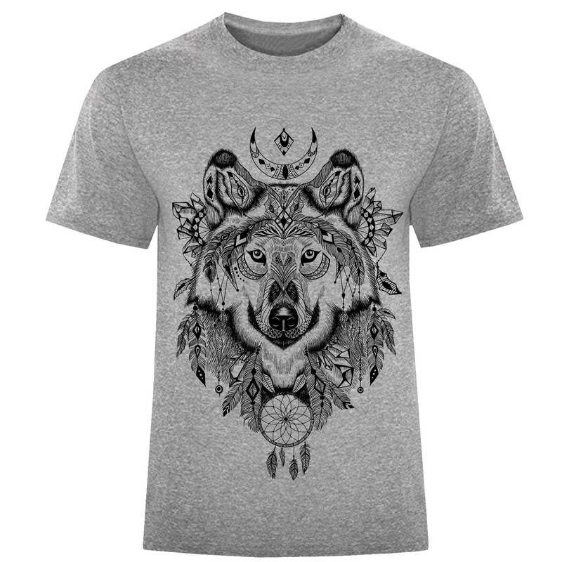 تی شرت مردانه طرح wolf کد S246