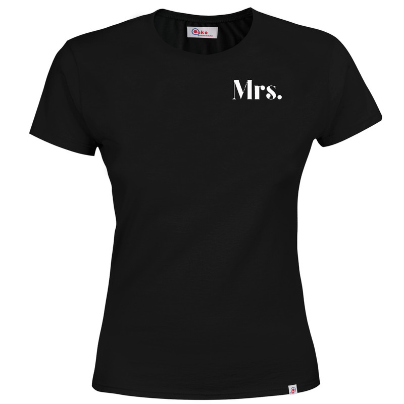 تی شرت آستین کوتاه زنانه طرح Mrs کد M48